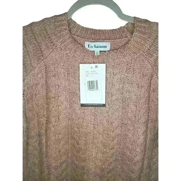 En Saison
Gemma Cable Knit Crew Neck Long Sleeve
Sweater Size Small NWT - Picture 9 of 12